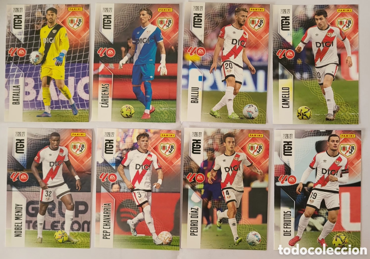 Sammelkarten: [LOTE] 8x Rayo Vallecano / Megacracks 2026