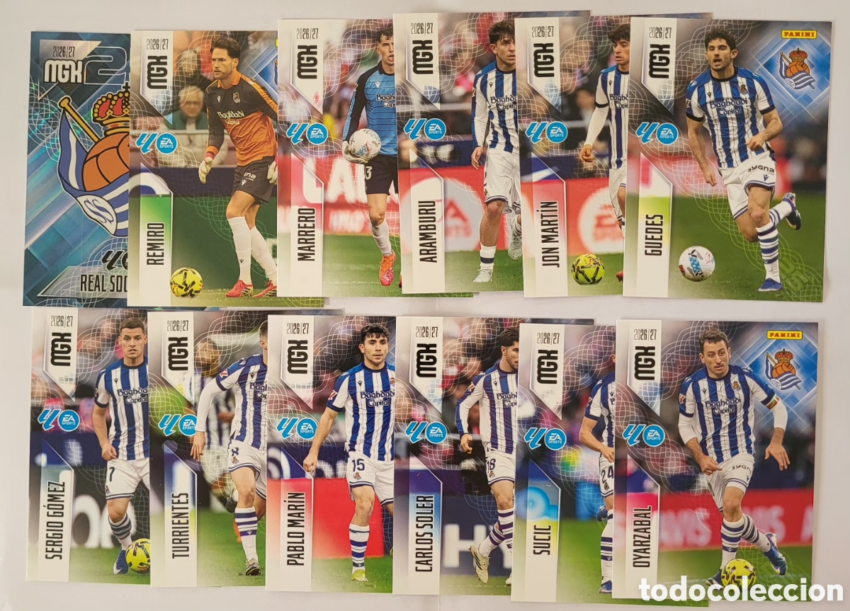 Figurine Collezionabili: [LOTE] 12x Real Sociedad / Megacracks 2026