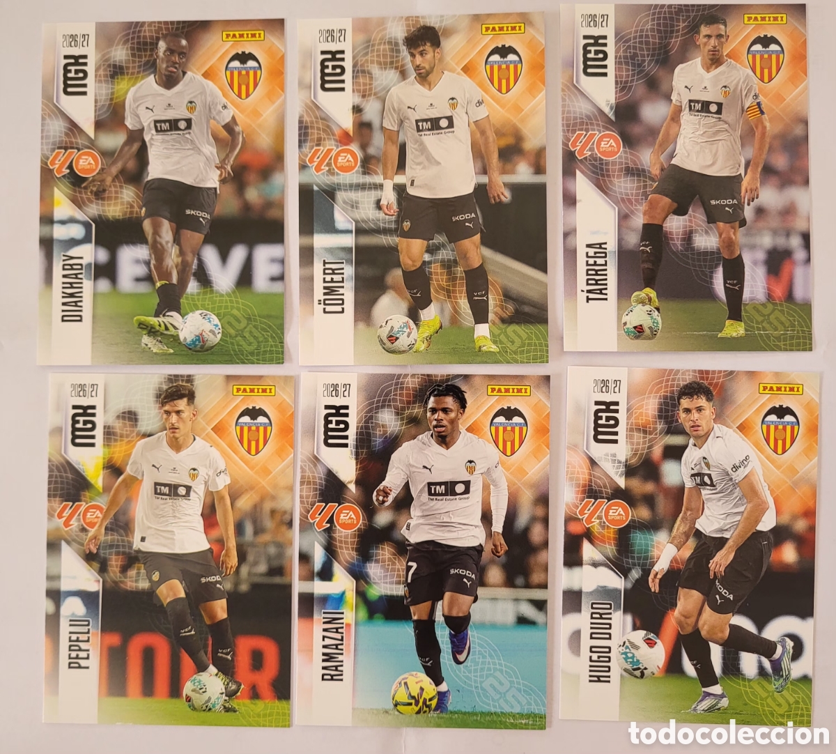 Cartes &agrave; &Eacute;changer: [LOTE] 6x Valencia CF / Megacracks 2026