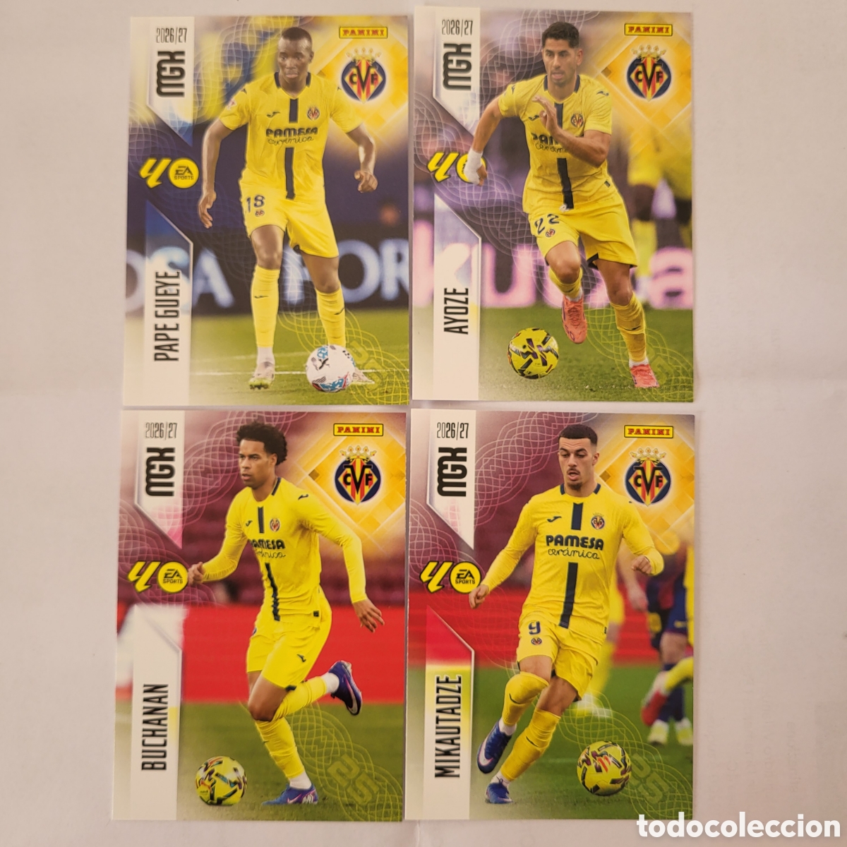 Figurine Collezionabili: [LOTE] 4x Villarreal CF / Megacracks 2026