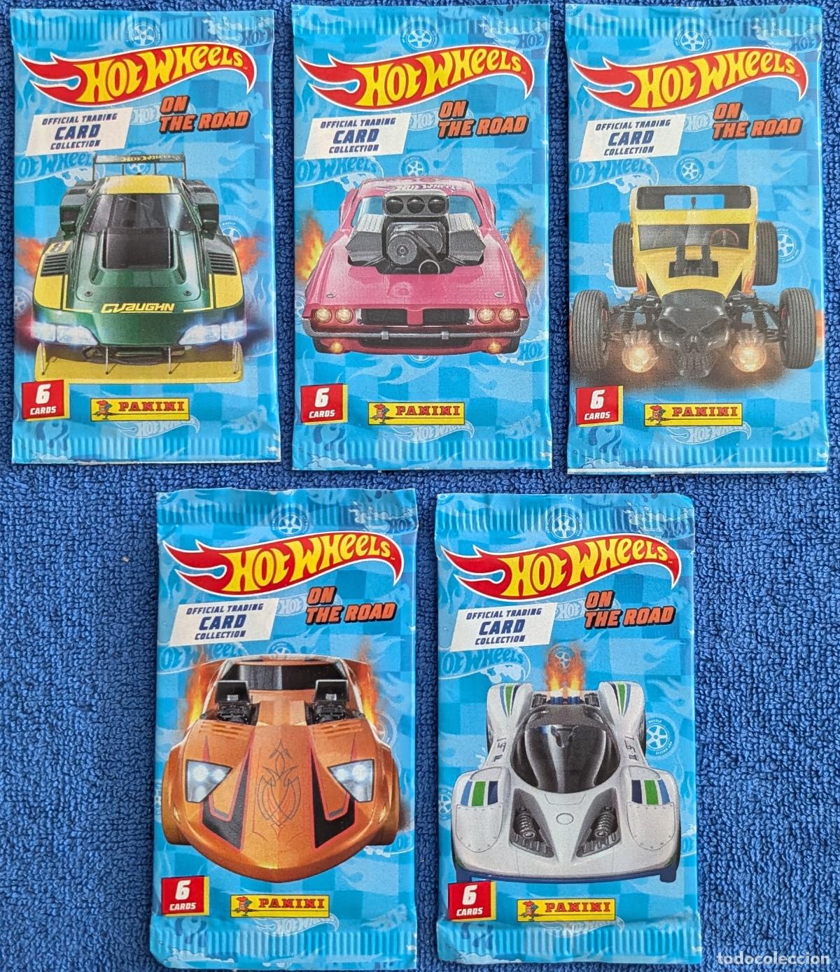 Trading cards: Lote de 5 sobres cerrados diferentes de Hot Wheels: On the road - Mattel - Panini (2024)