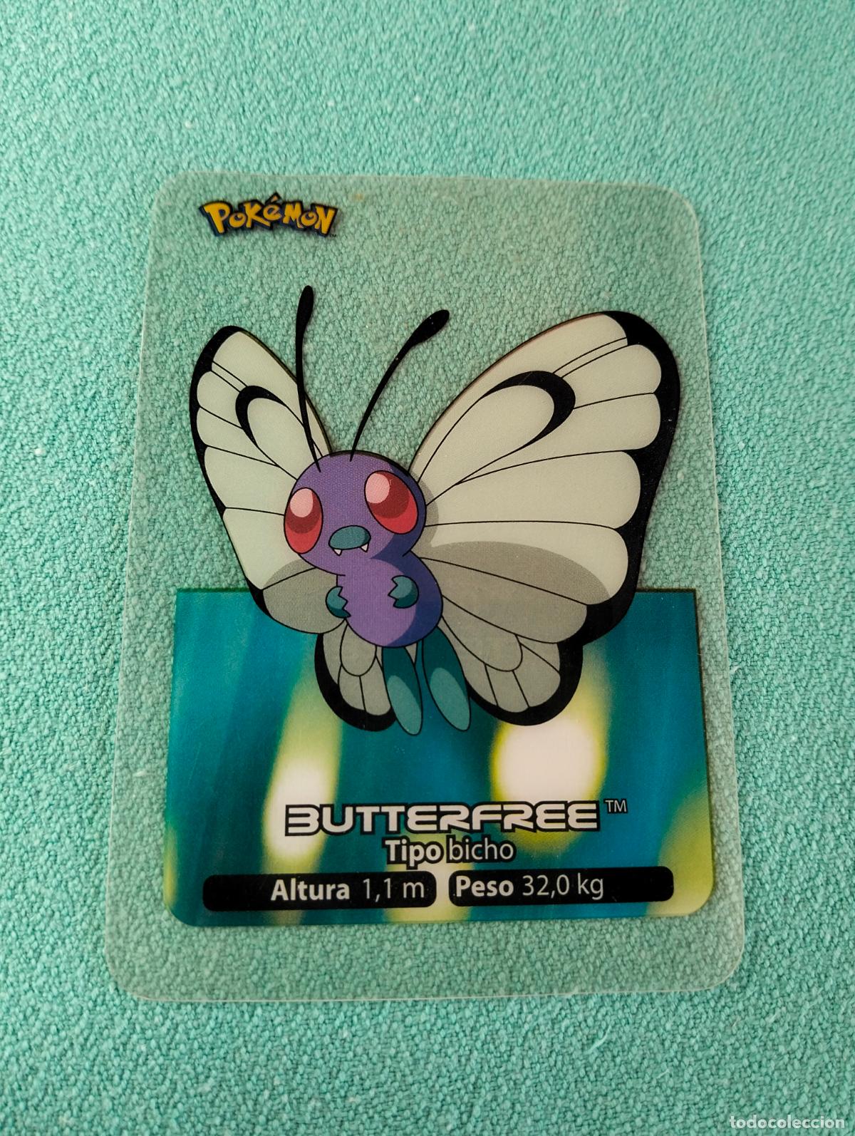 Cartes &agrave; &Eacute;changer: Butterfree 012 12 espa&ntilde;ol spanish lamincards carta Pok&eacute;mon transparente