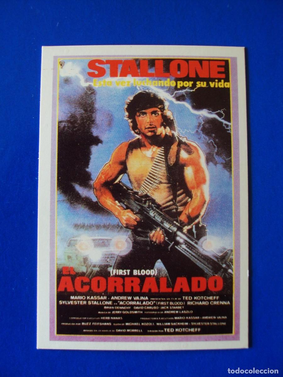 Sammelkarten: CROMO N&ordm; 5 ACORRALADO FIRST BLOOD HISTORIA DE TUS PELICULAS STALLONE RICHARD CRENNA TRADING CARD