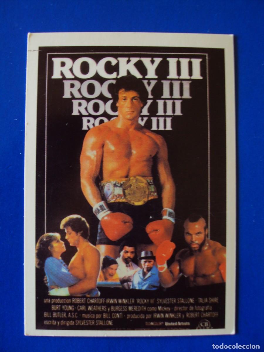 Trading cards: CROMO N&ordm; 3 ROCKY III HISTORIA DE TUS PELICULAS STALLONE MR T CARL WEATHERS TALIA SHIRE TRADING CARD