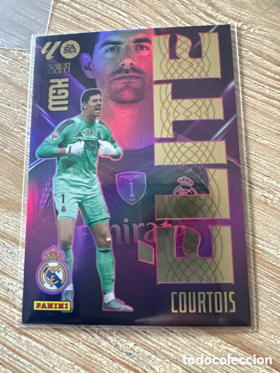 Trading Cards: COURTOIS REAL MADRID ELITE 4 MEGACRACKS 2026/27 26-27 26 27 MGK PANINI
