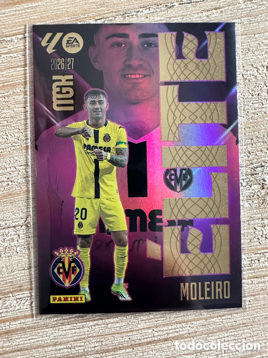 Cartas Colecion&aacute;veis: MOLEIRO VILLARREAL ELITE 11 MEGACRACKS 2026/27 26-27 26 27 MGK PANINI