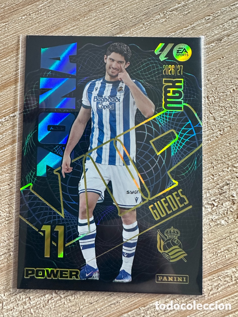 Cartas Colecion&aacute;veis: GUEDES REAL SOCIEDAD VIP POWER 395P MEGACRACKS 2026/27 26-27 26 27 MGK PANINI