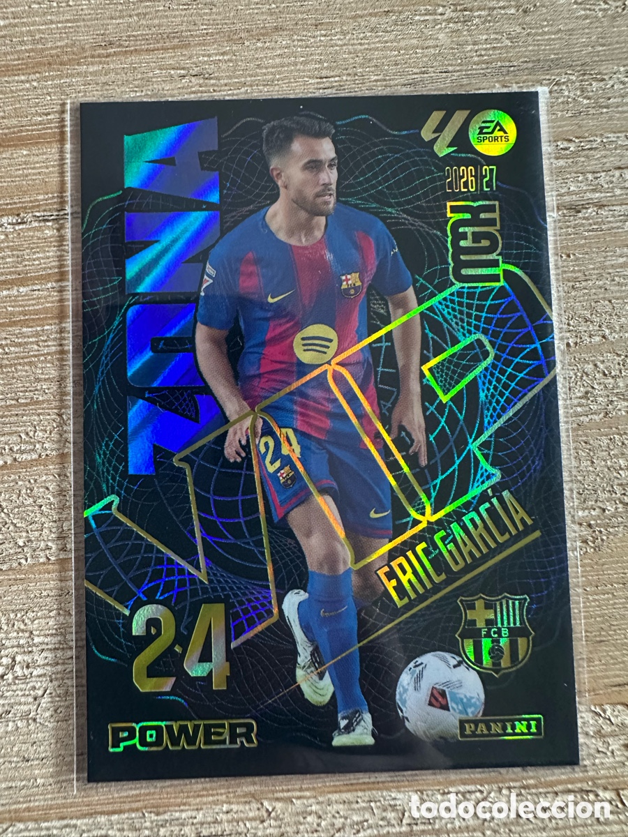 Cartas Colecion&aacute;veis: ERIC GARCIA FC BARCELONA VIP POWER 393P MEGACRACKS 2026/27 26-27 26 27 MGK PANINI