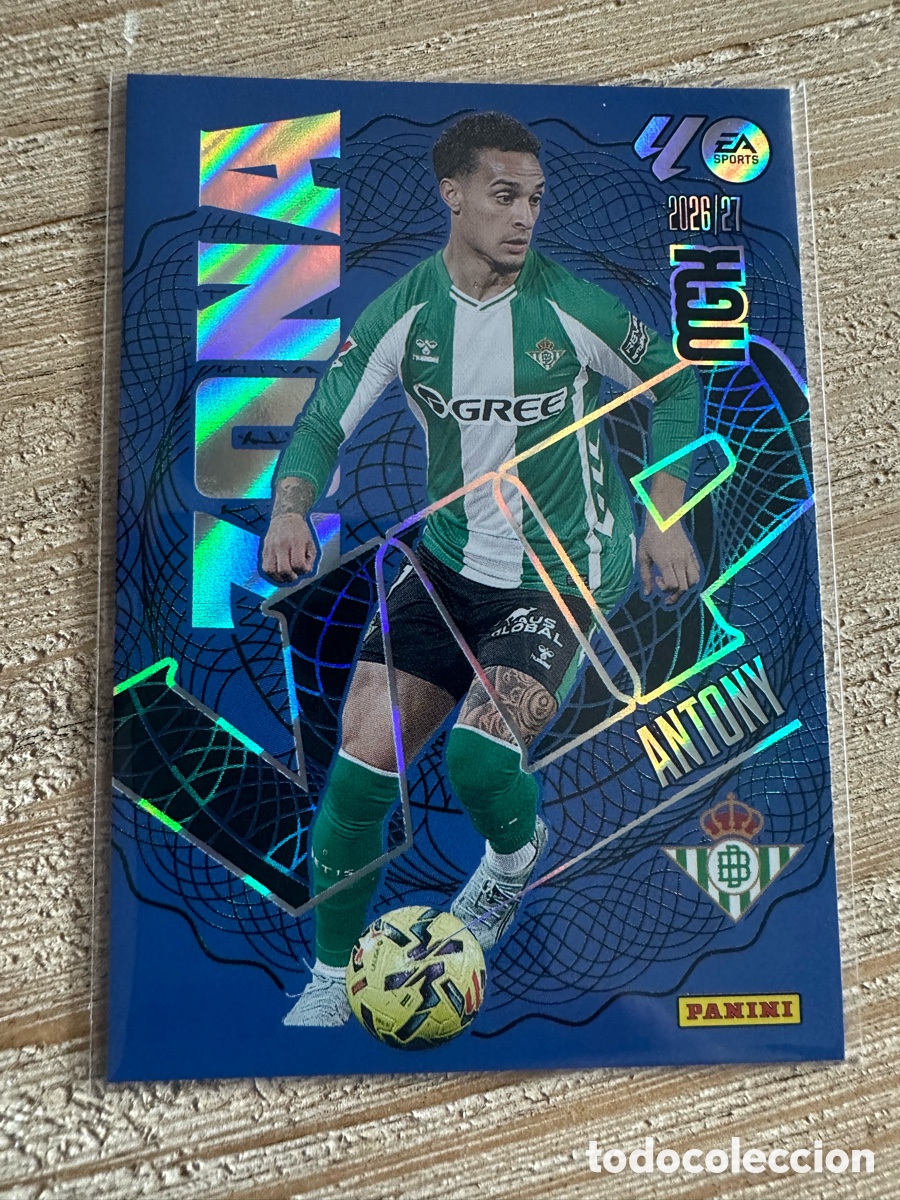 Cartas Colecion&aacute;veis: ANTONY REAL BETIS ZONA VIP 388 MEGACRACKS 2026/27 26-27 26 27 MGK PANINI