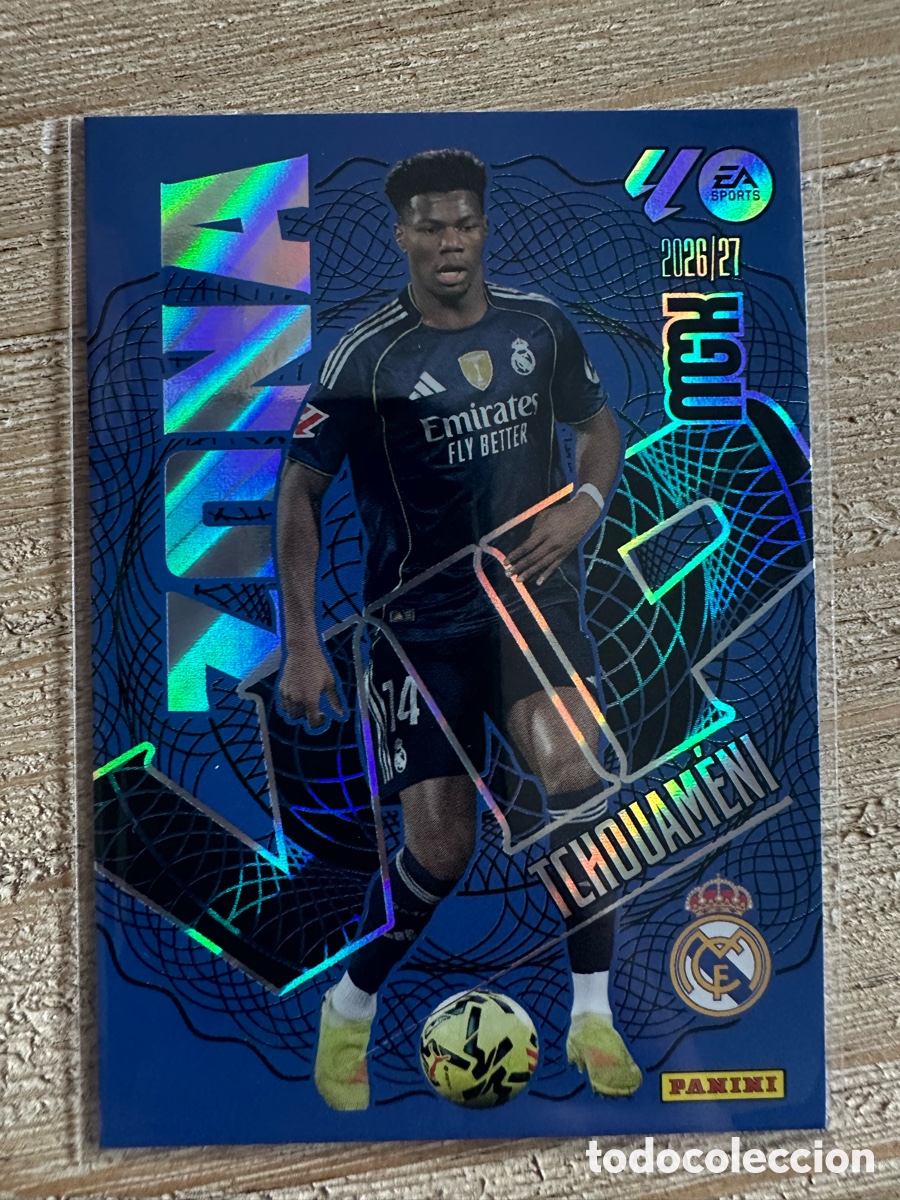 Cartas Colecion&aacute;veis: TCHOUAMENI REAL MADRID ZONA VIP 405 MEGACRACKS 2026/27 26-27 26 27 MGK PANINI