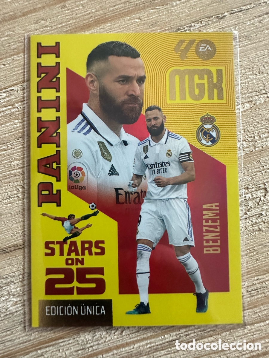 Cartes &agrave; &Eacute;changer: BENZEMA REAL MADRID 441 STARS ON 25 ANIVERSARIO MEGACRACKS 2026/27 26-27 26 27 MGK PANINI