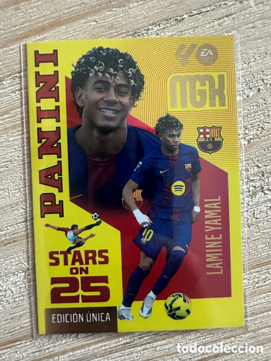 Trading cards: LAMINE YAMAL FC BARCELONA 449 STARS ON 25 ANIVERSARIO MEGACRACKS 2026/27 26-27 26 27 MGK PANINI