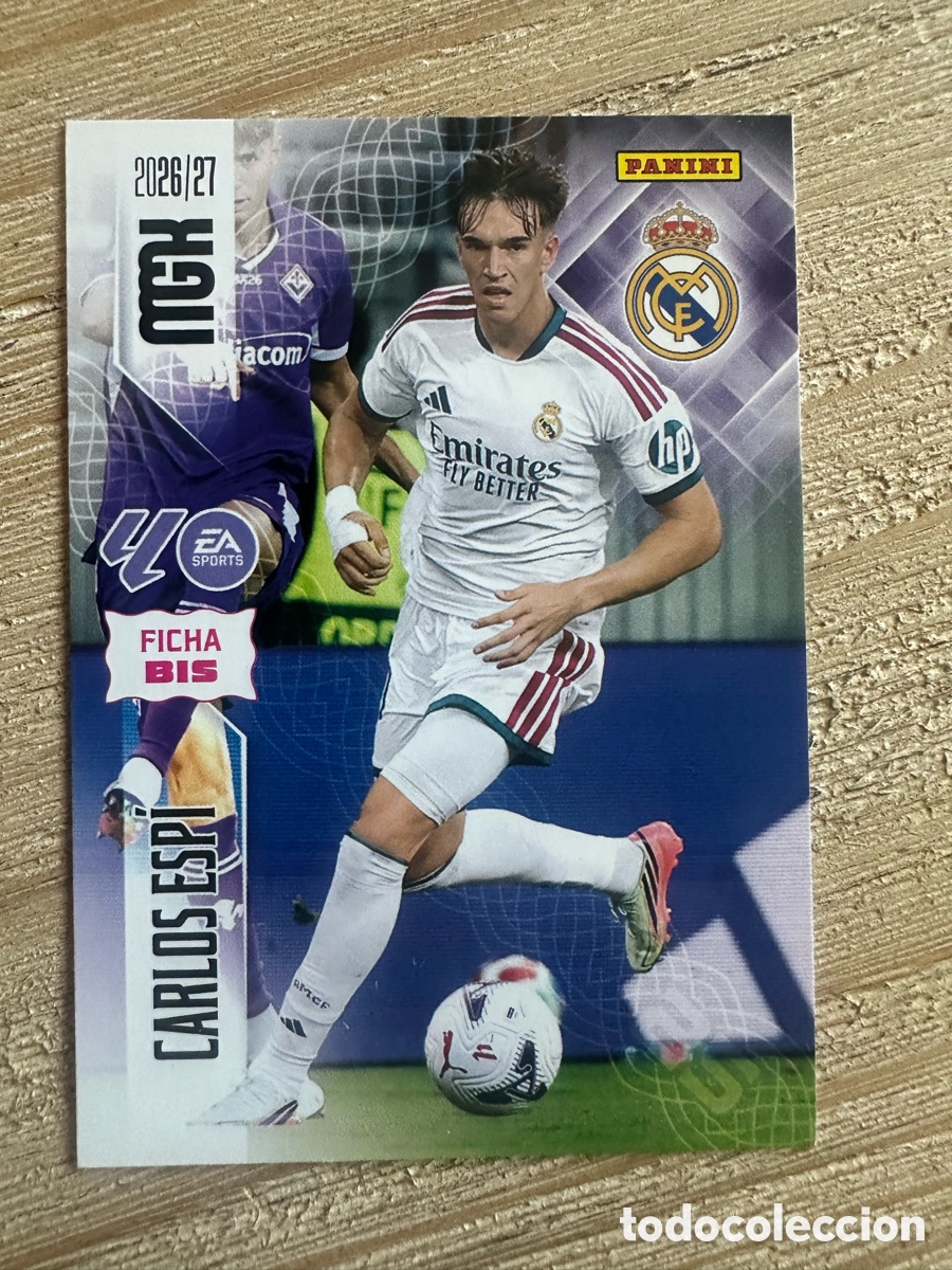 Figurine Collezionabili: CARLOS ESPI REAL MADRID 233 BIS 2&ordf; EDICION MEGACRACKS 2026/27 26-27 26 27 MGK PANINI
