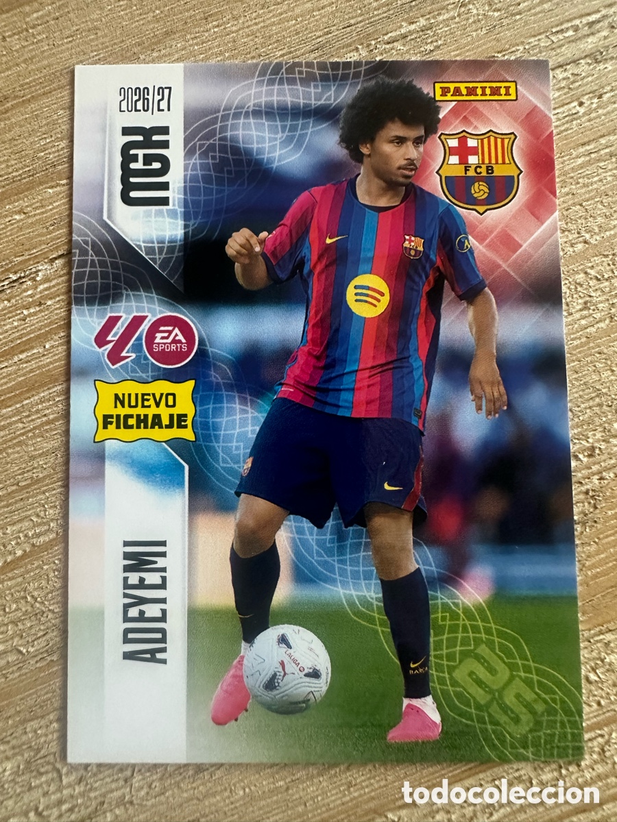 Figurine Collezionabili: ADEYEMI FC BARCELONA 489 NUEVO FICHAJE 2&ordf; EDICION MEGACRACKS 2026/27 26-27 26 27 MGK PANINI