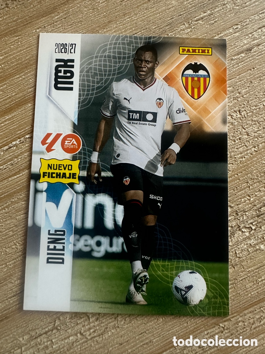 Figurine Collezionabili: DIENG VALENCIA 487 NUEVO FICHAJE 2&ordf; EDICION MEGACRACKS 2026/27 26-27 26 27 MGK PANINI