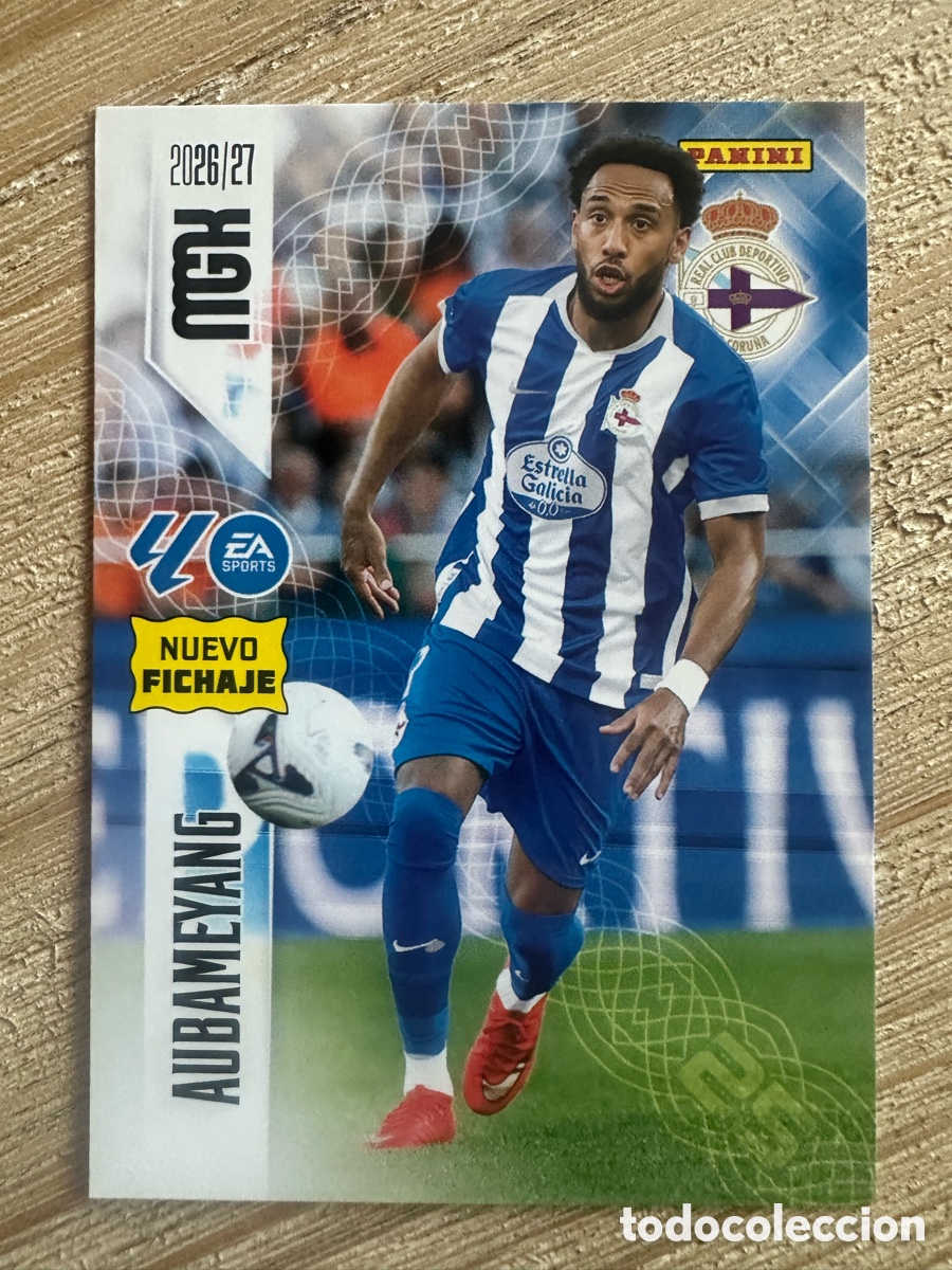 Figurine Collezionabili: AUBAMEYANG DEPORTIVO 485 NUEVO FICHAJE 2&ordf; EDICION MEGACRACKS 2026/27 26-27 26 27 MGK PANINI