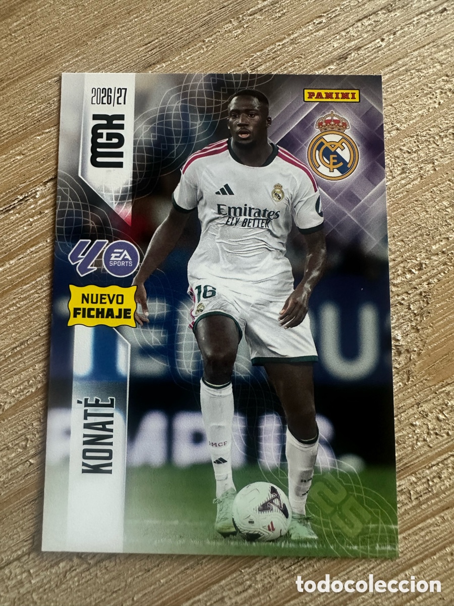 Trading Cards: KONATE REAL MADRID 464 NUEVO FICHAJE 2&ordf; EDICION MEGACRACKS 2026/27 26-27 26 27 MGK PANINI