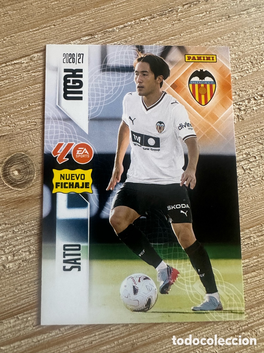 Trading cards: SATO VALENCIA 453 NUEVO FICHAJE 2&ordf; EDICION MEGACRACKS 2026/27 26-27 26 27 MGK PANINI