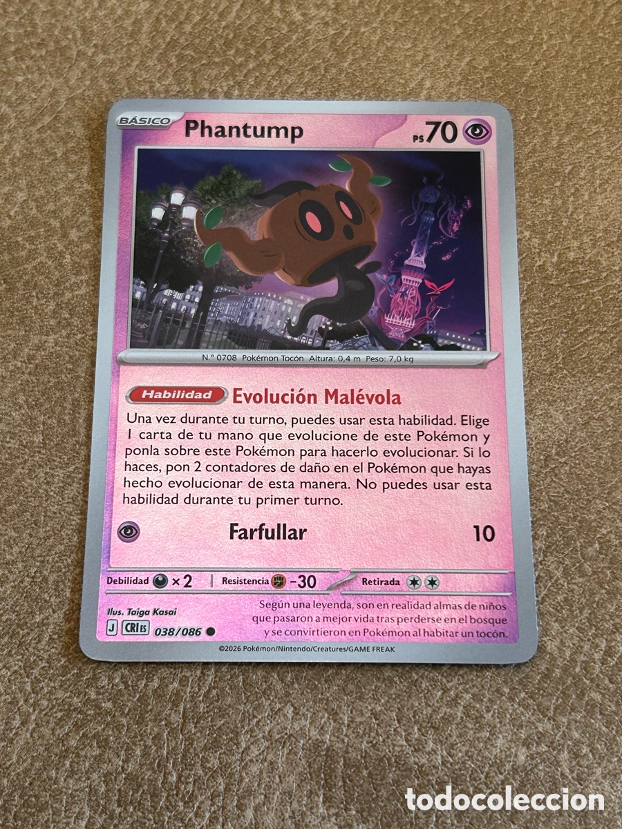 Trading cards: Pokemon - Phantump 038/086