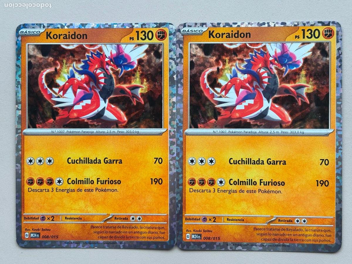 Trading cards: POKEMON TCG - KORAIDON x 2 ( McDONALD'S DRAGON DISCOVERY 24 # 008 )
