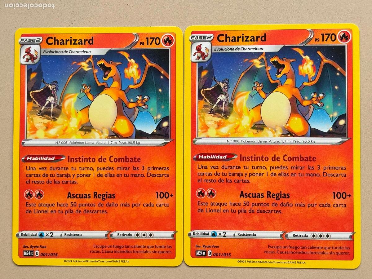 Trading cards: POKEMON TCG - CHARIZARD x 2 ( McDONALD'S DRAGON DISCOVERY 24 # 001 )