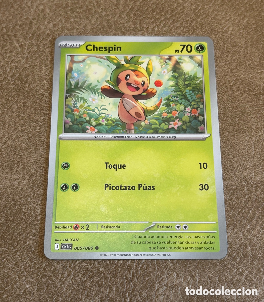Trading cards: Pokemon - Chespin 005/086