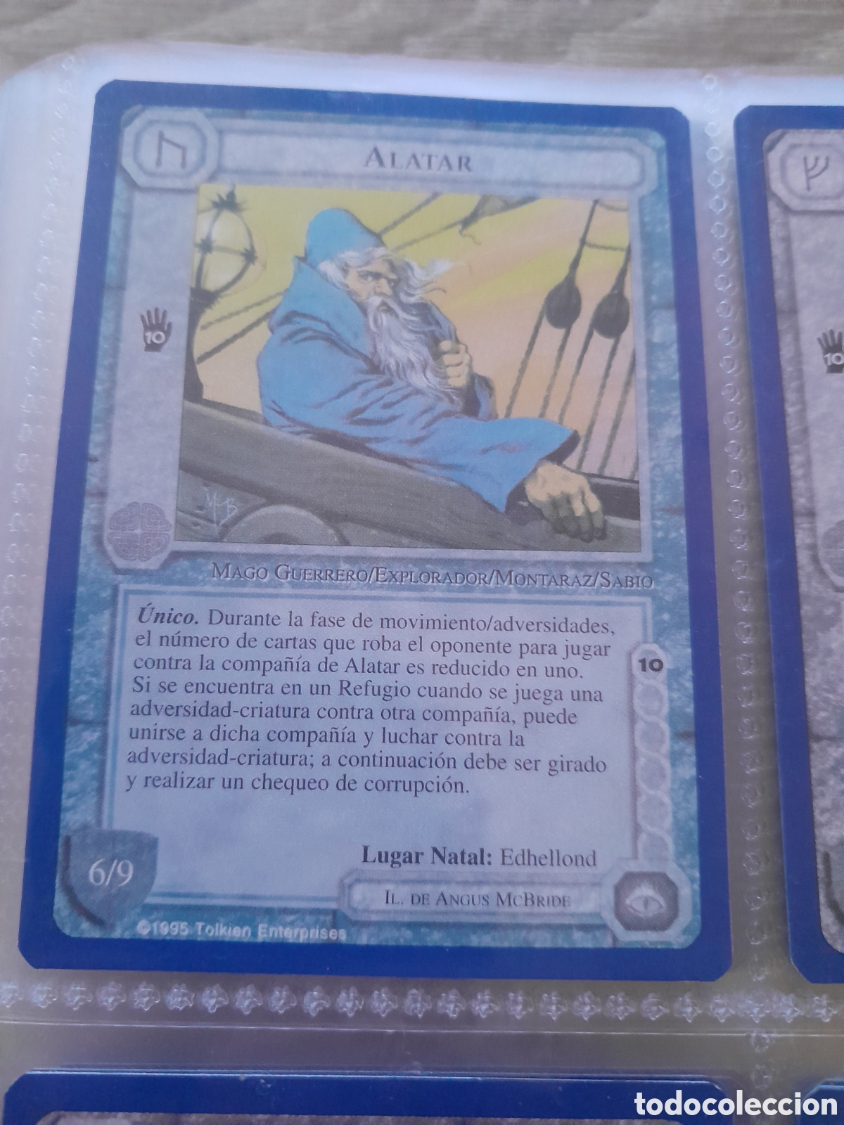 Figurine Collezionabili: Satm los Magos meccg ilimitada castellano ALATAR joc INTERNACIONAL borde azul