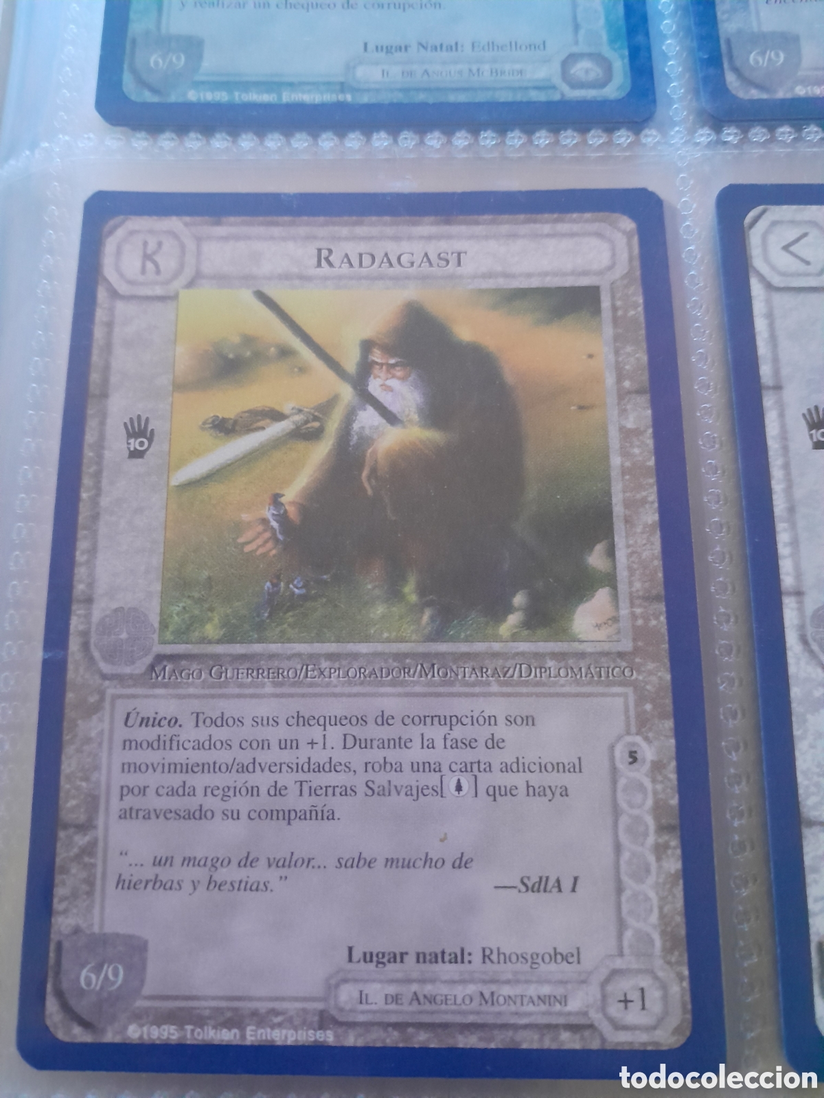 Figurine Collezionabili: Satm los Magos meccg ilimitada castellano RADAGAST joc INTERNACIONAL borde azul