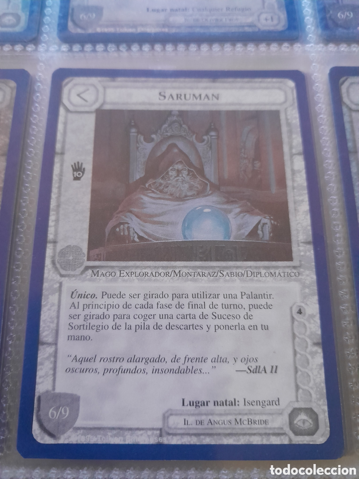 Figurine Collezionabili: Satm los Magos meccg ilimitada castellano SARUMAN joc INTERNACIONAL borde azul