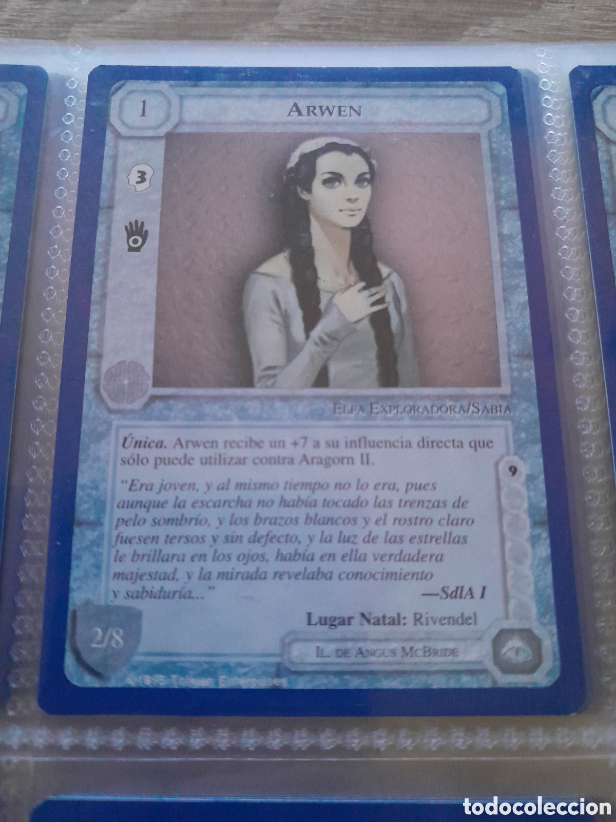 Trading Cards: Satm los Magos meccg ilimitada castellano ARWEN joc INTERNACIONAL borde azul
