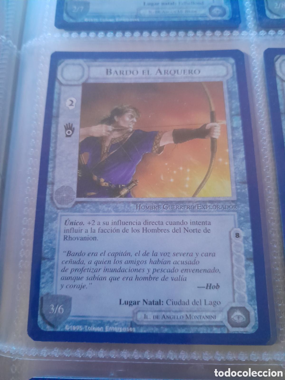 Cartas Colecion&aacute;veis: Satm los Magos meccg ilimitada castellano BARDO EL ARQUERO joc INTERNACIONAL borde azul