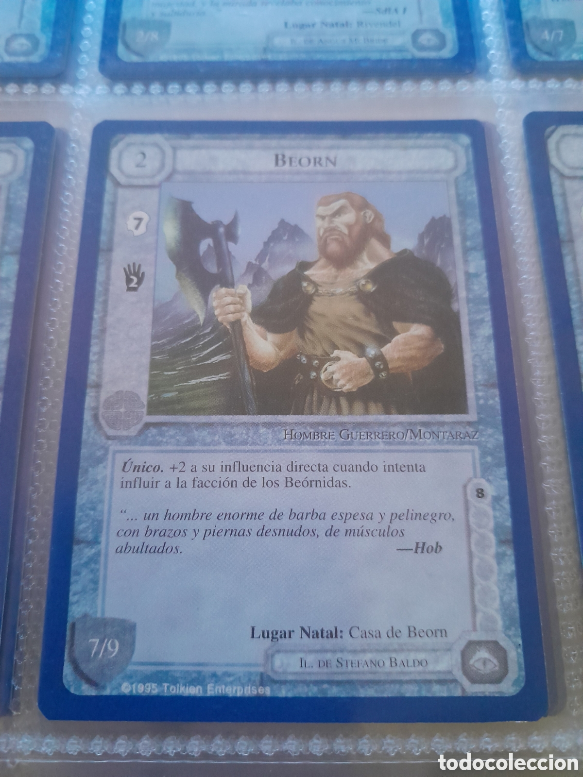 Cartas Colecion&aacute;veis: Satm los Magos meccg ilimitada castellano BEORN joc INTERNACIONAL borde azul