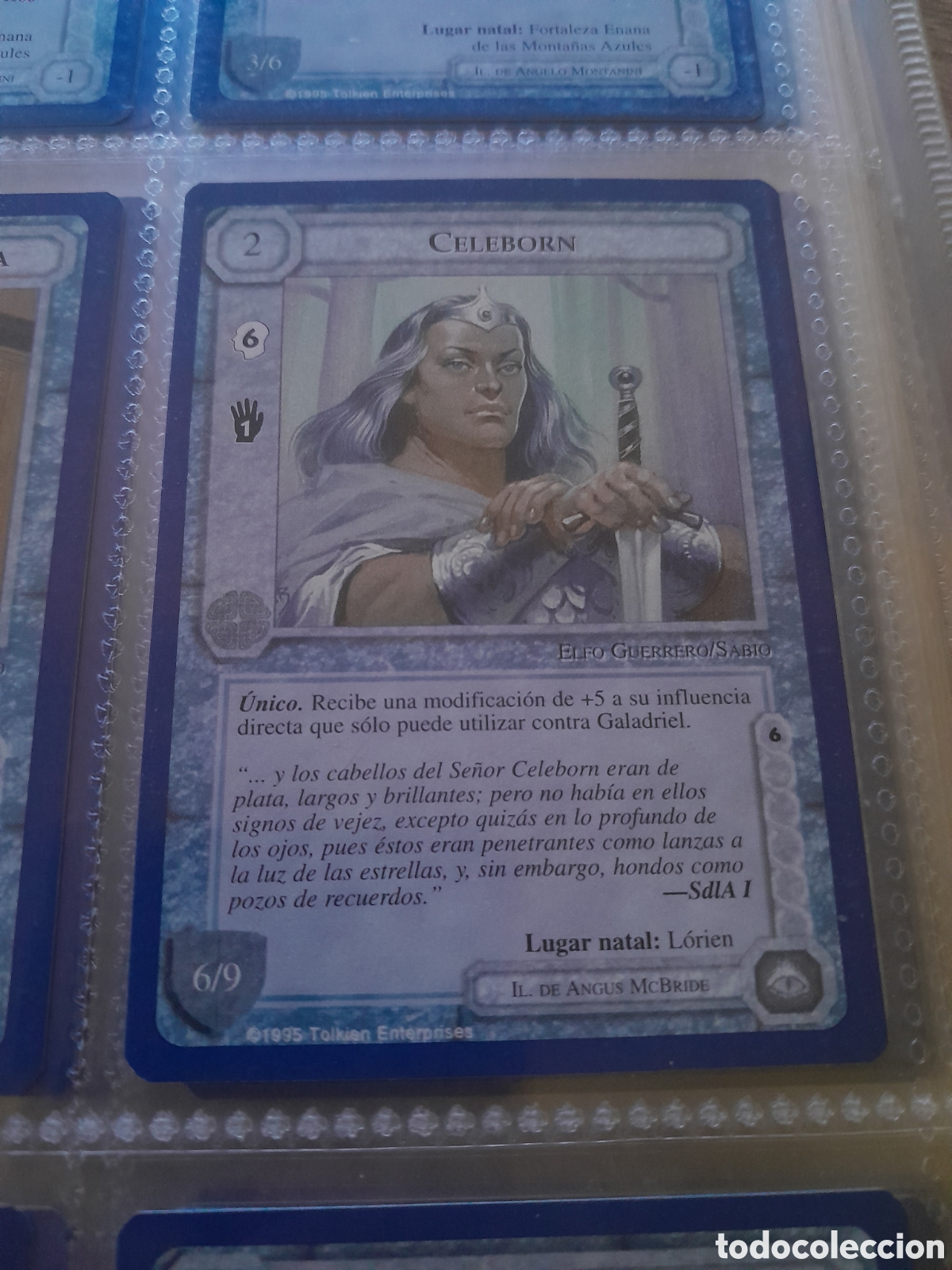 Cartas Colecion&aacute;veis: Satm los Magos meccg ilimitada castellano CELEBORN joc INTERNACIONAL borde azul