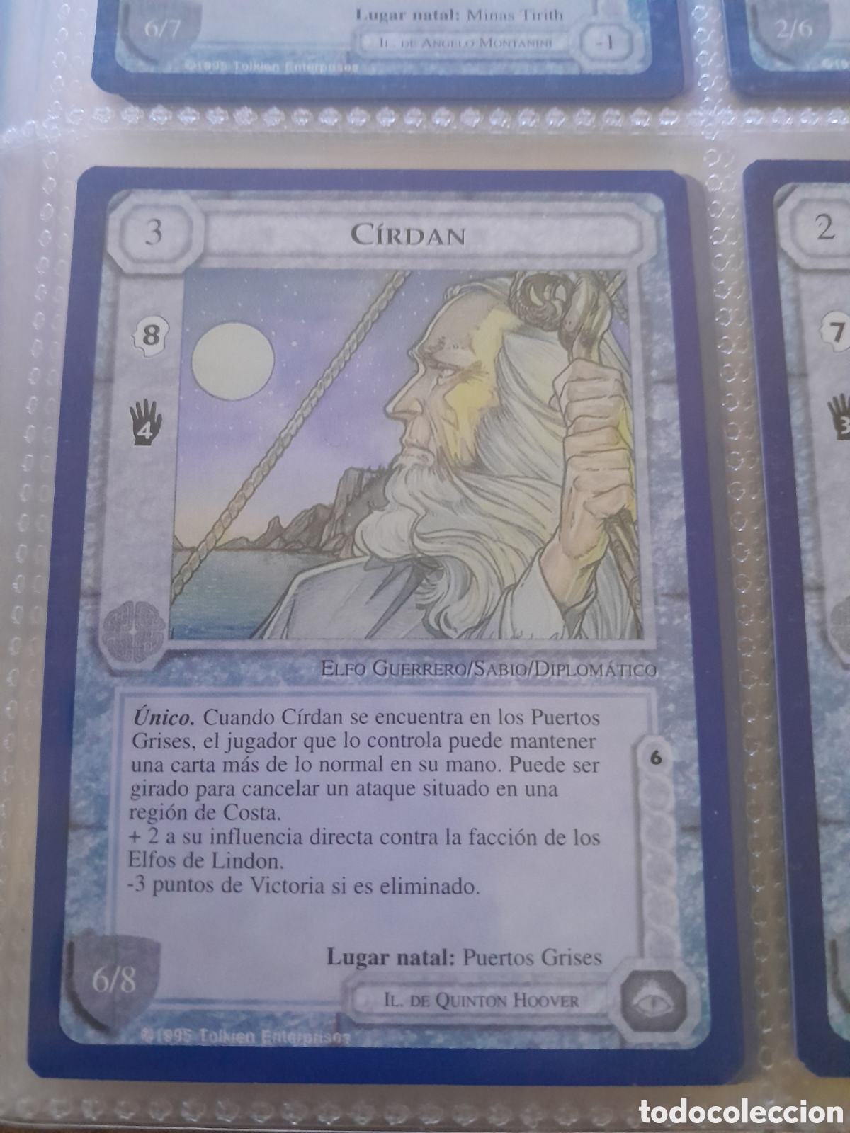 Cartas Colecion&aacute;veis: Satm los Magos meccg ilimitada castellano CIRDAN joc INTERNACIONAL borde azul