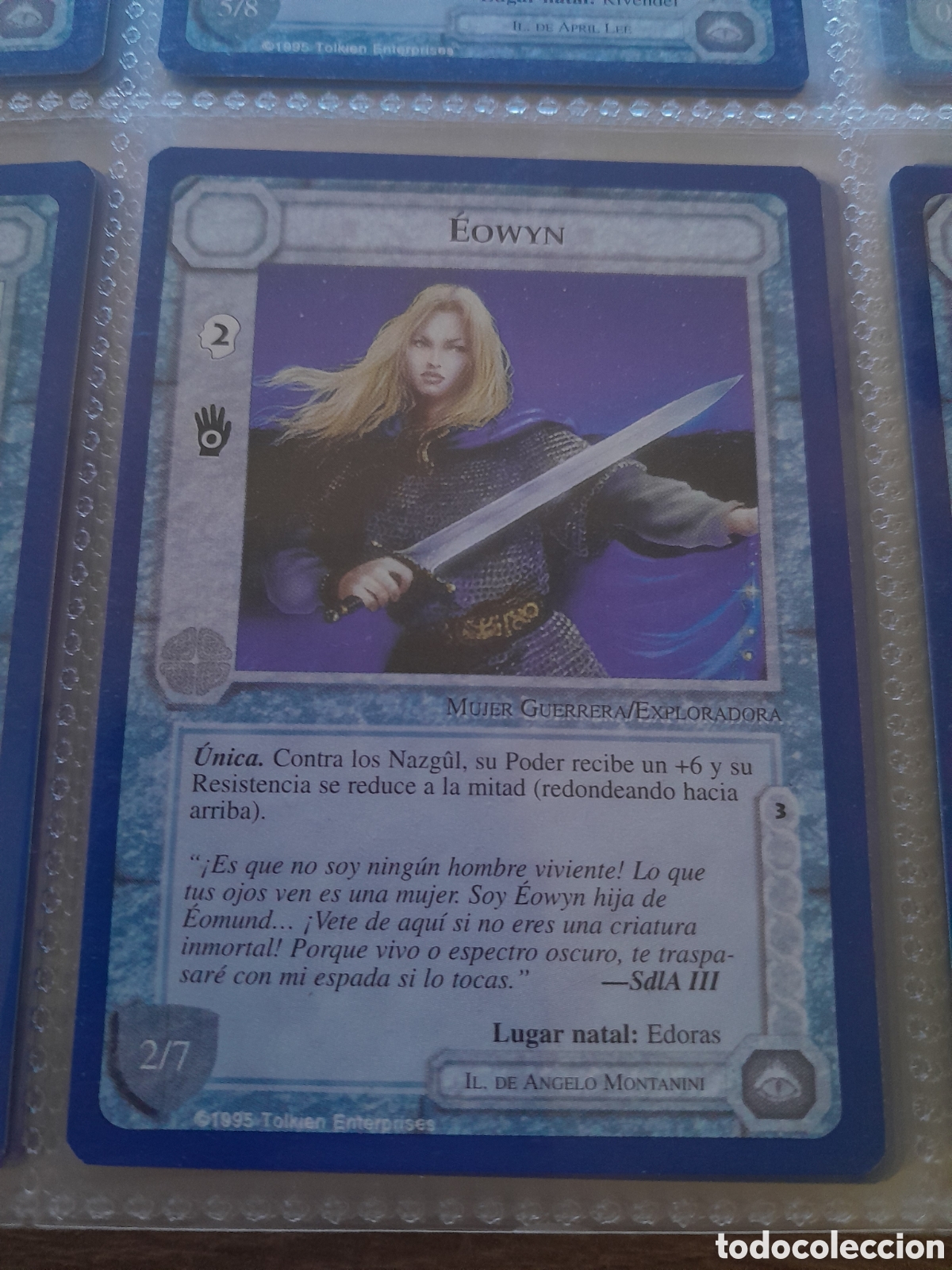 Cartes &agrave; &Eacute;changer: Satm los Magos meccg ilimitada castellano EOWYN joc INTERNACIONAL borde azul