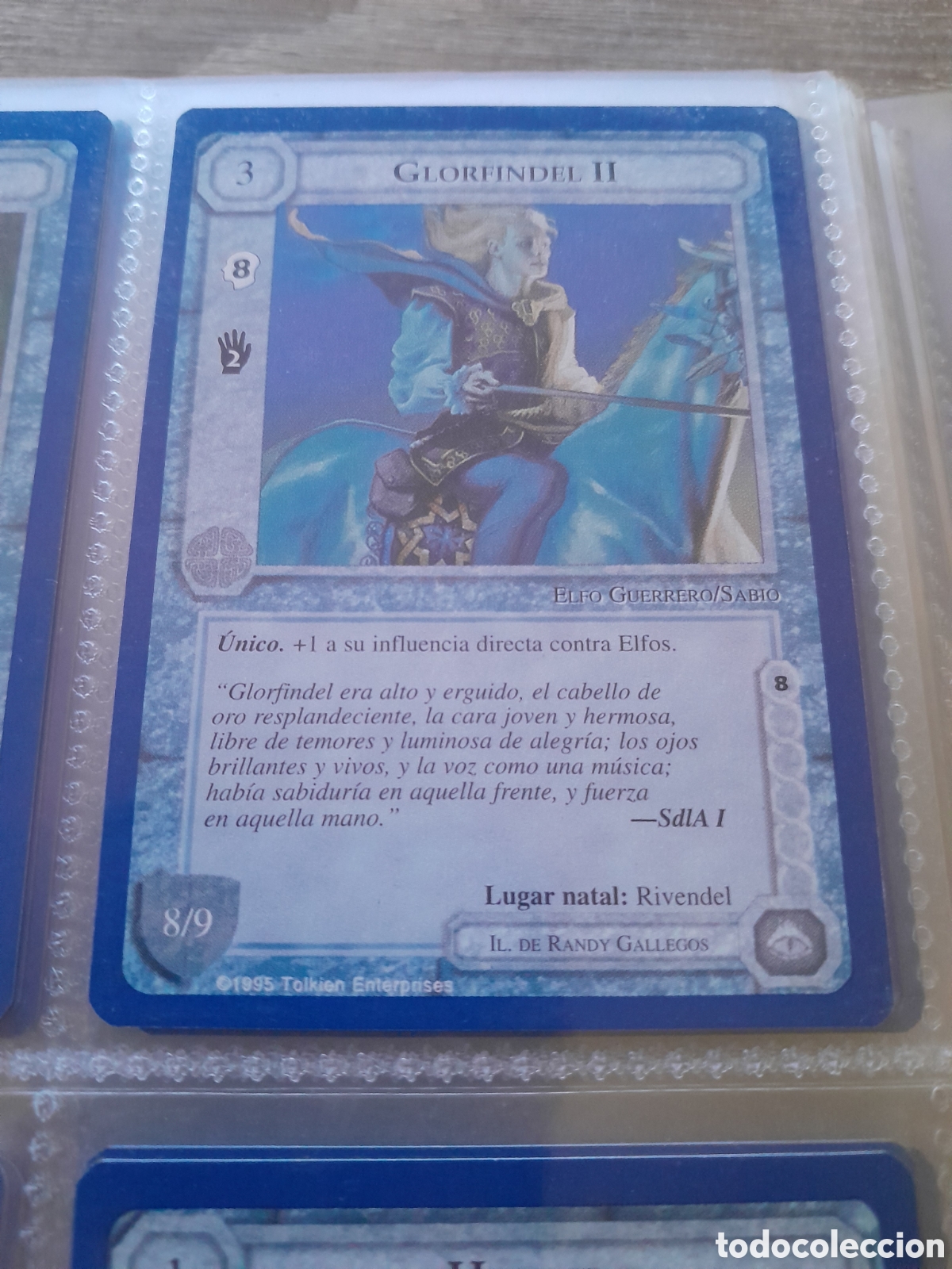 Cartes &agrave; &Eacute;changer: Satm los Magos meccg ilimitada castellano GLORFINDEL II joc INTERNACIONAL borde azul