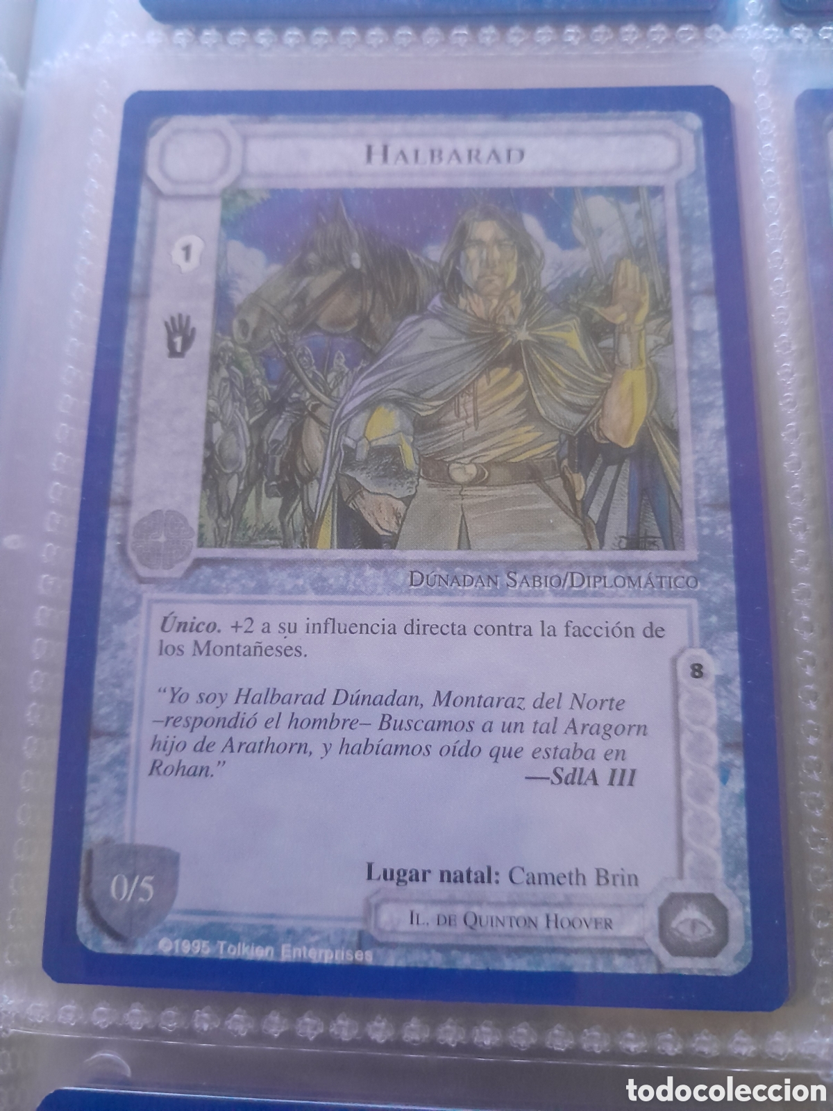 Cartes &agrave; &Eacute;changer: Satm los Magos meccg ilimitada castellano HALBARAD joc INTERNACIONAL borde azul