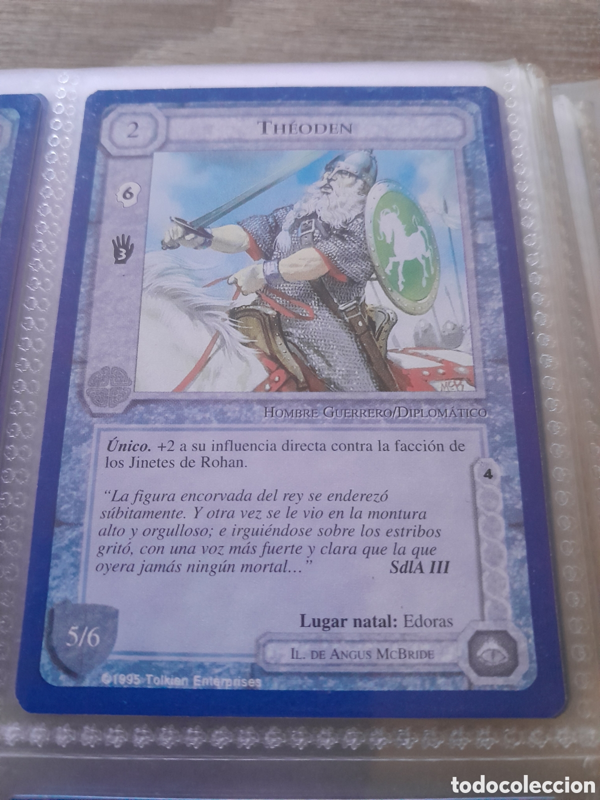 Cartes &agrave; &Eacute;changer: Satm los Magos meccg ilimitada castellano THEODEN joc INTERNACIONAL borde azul
