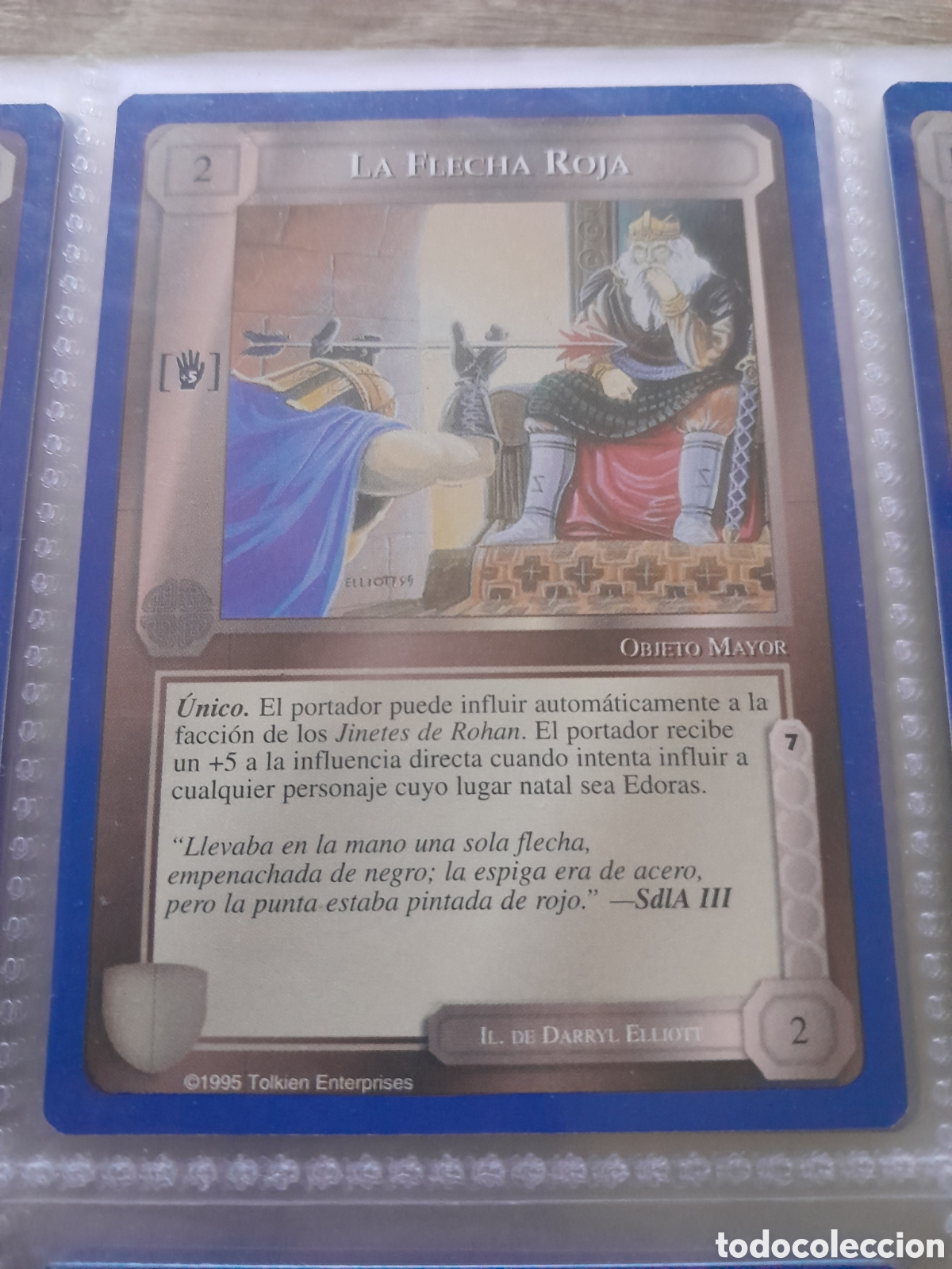 Cartas Colecion&aacute;veis: Satm los Magos meccg ilimitada castellano LA FLECHA ROJA joc INTERNACIONAL borde azul
