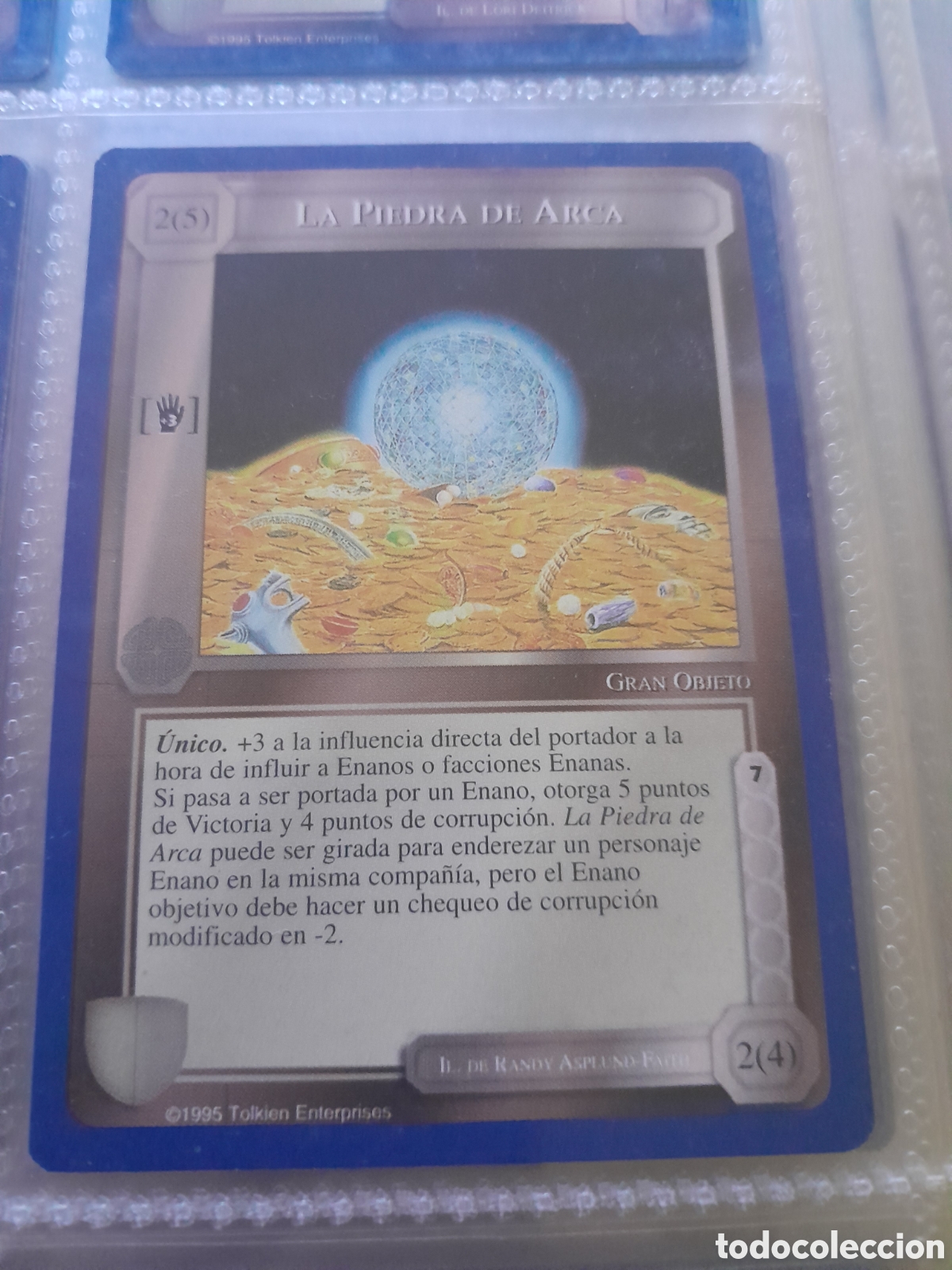 Cartas Colecion&aacute;veis: Satm los Magos meccg ilimitada castellano LA PIEDRA DE ARCA joc INTERNACIONAL borde azul