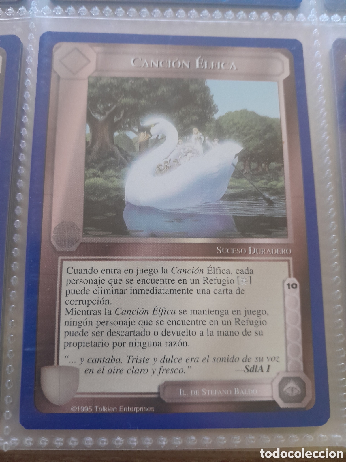 Cartas Colecion&aacute;veis: Satm los Magos meccg ilimitada castellano CANCION ELFICA joc INTERNACIONAL borde azul