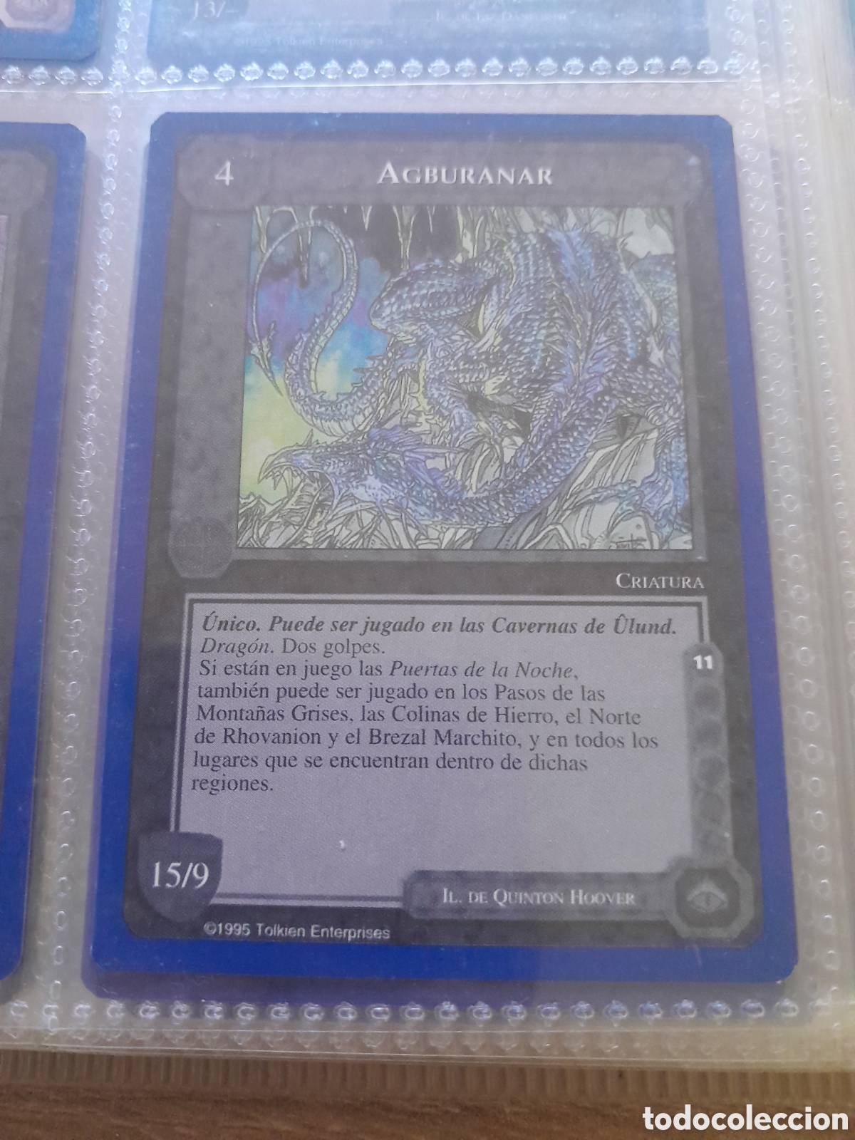 Trading Cards: Satm los Magos meccg ilimitada castellano AGBURANAR joc INTERNACIONAL borde azul