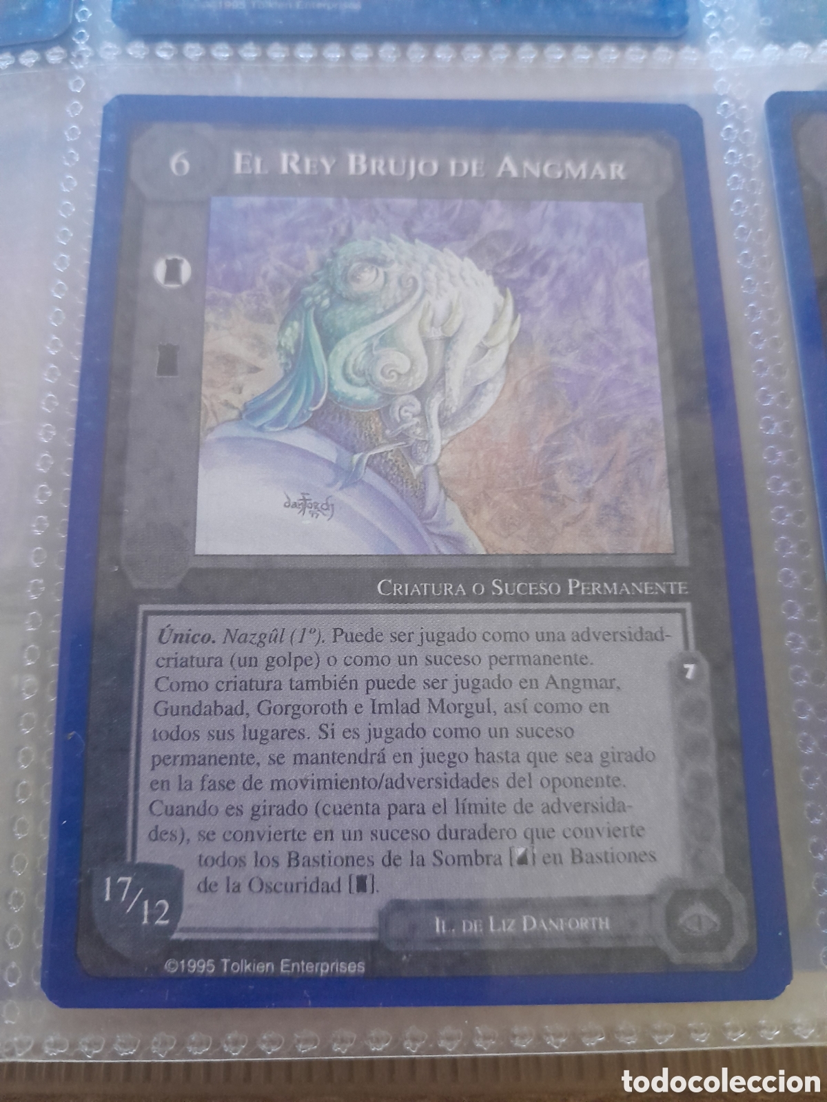 Trading Cards: Satm los Magos meccg ilimitada castellano EL REY BRUJO DE ANGMAR joc INTERNACIONAL borde azul