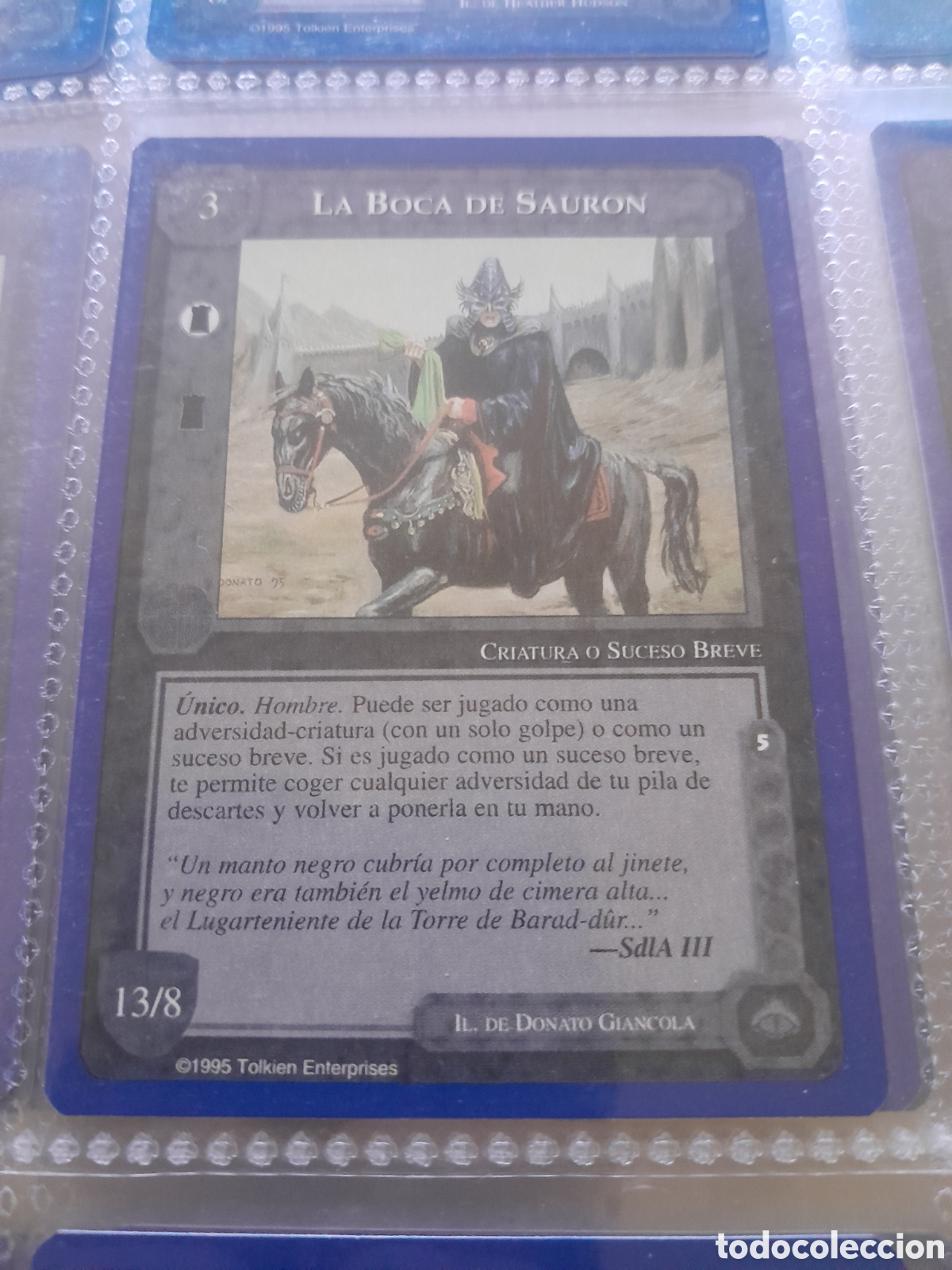 Trading Cards: Satm los Magos meccg ilimitada castellano LA BOCA DE SAURON joc INTERNACIONAL borde azul