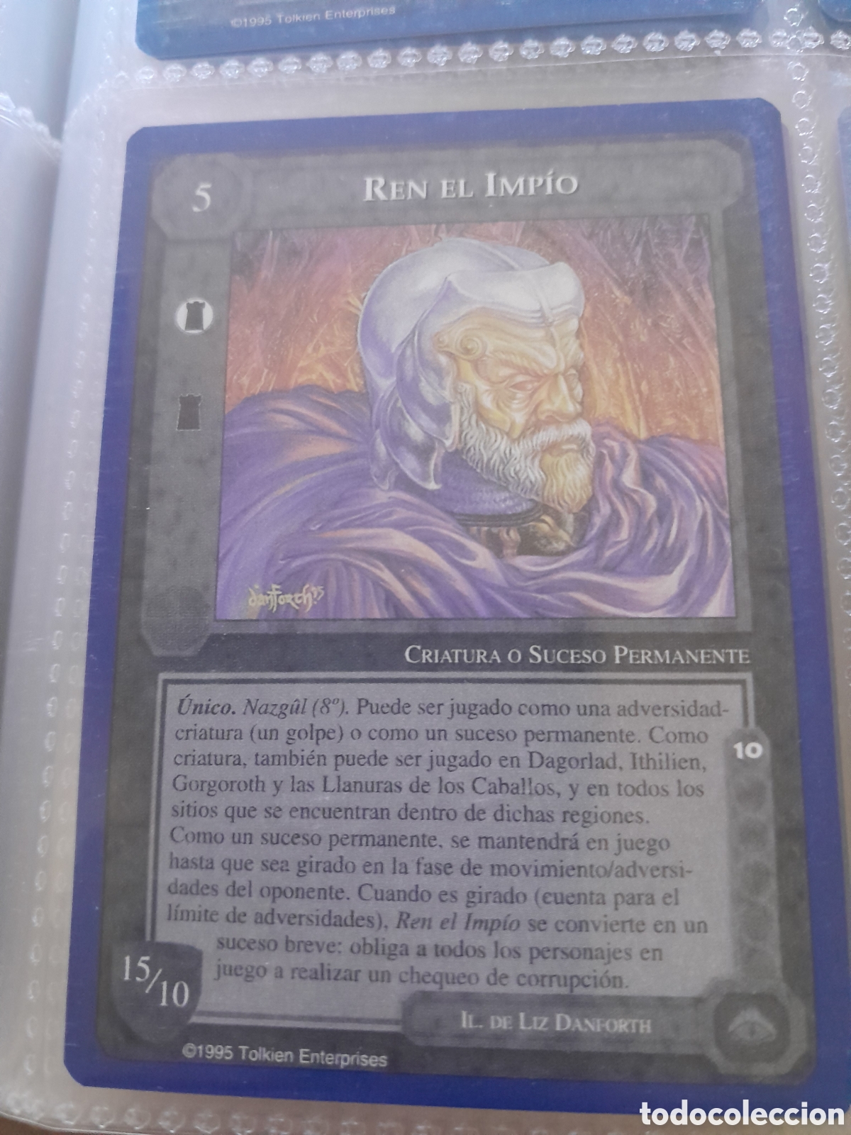 Trading Cards: Satm los Magos meccg ilimitada castellano REN EL IMPIO joc INTERNACIONAL borde azul