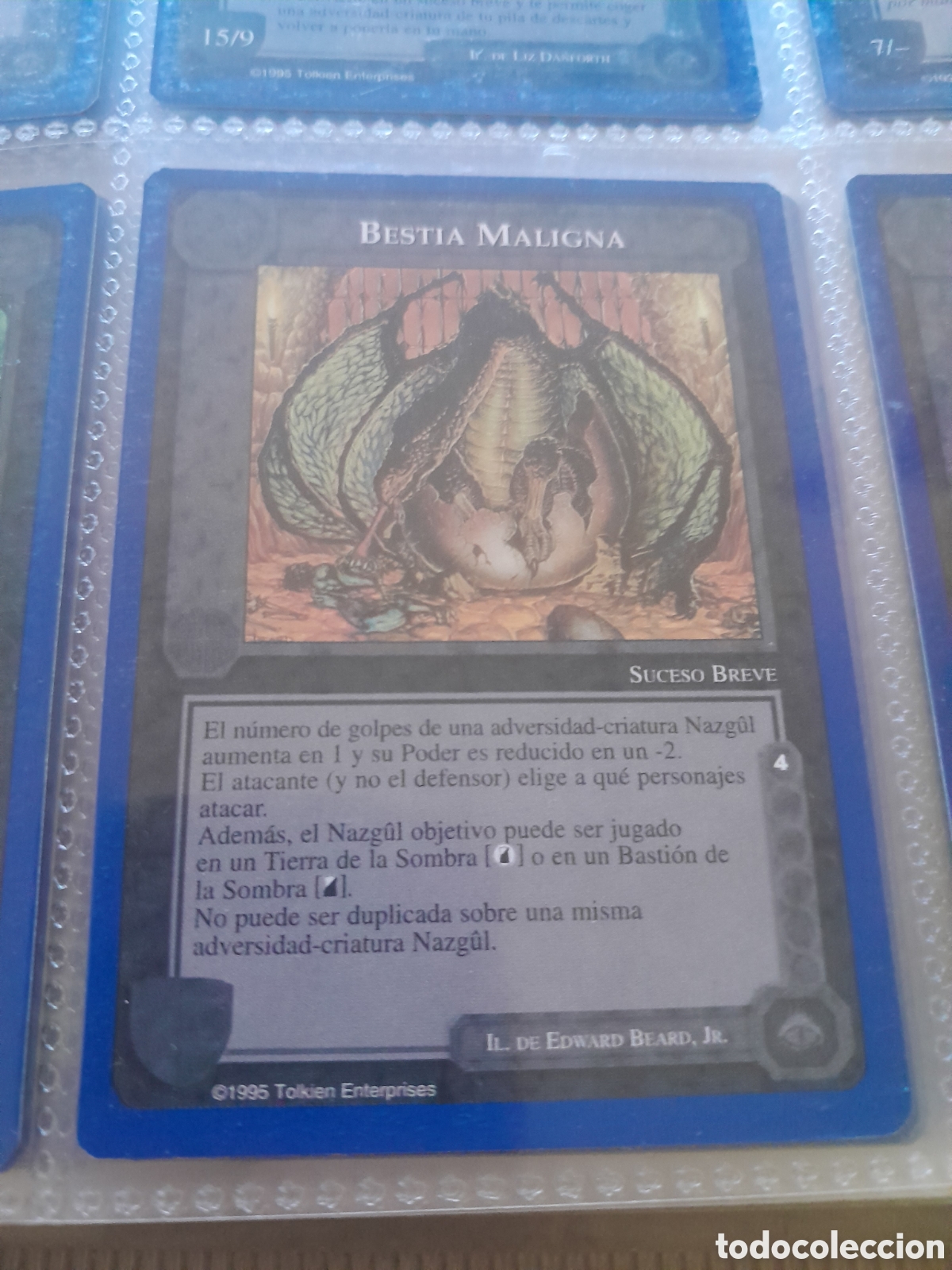 Trading cards: Satm los Magos meccg ilimitada castellano BESTIA MALIGNA joc INTERNACIONAL borde azul