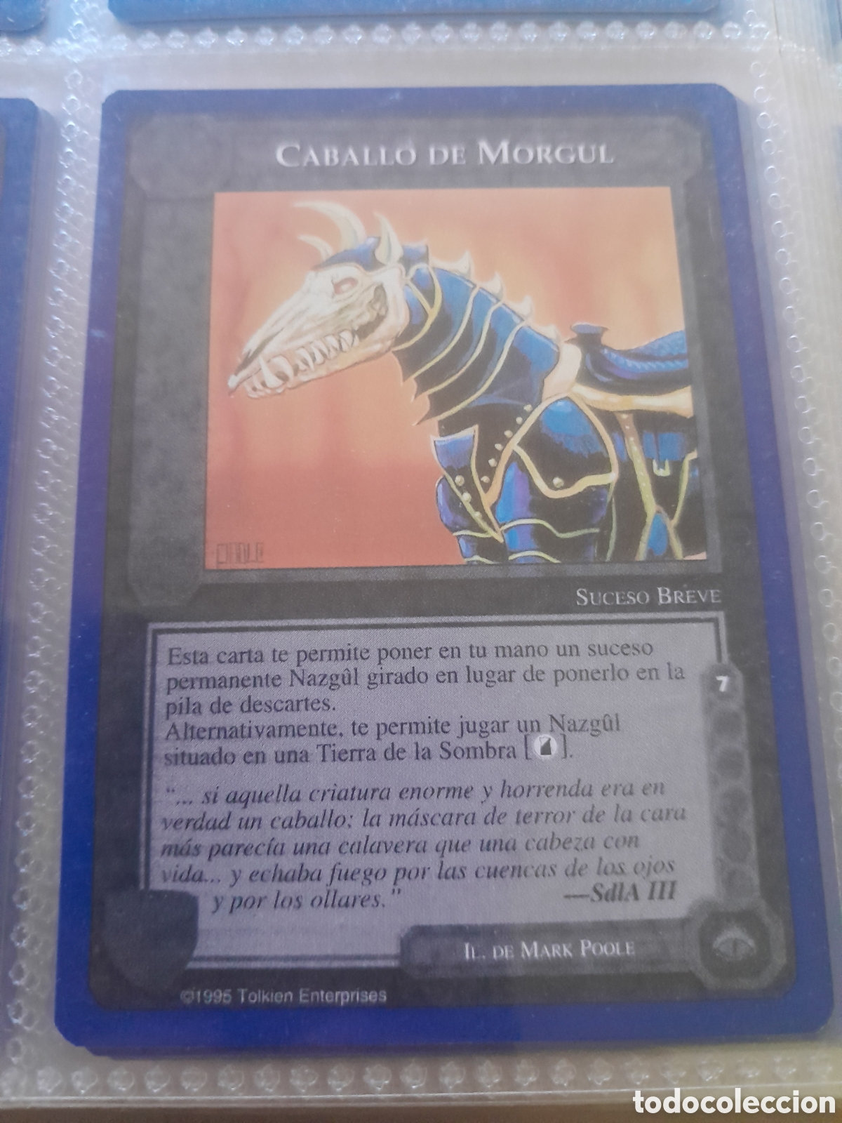 Trading cards: Satm los Magos meccg ilimitada castellano CABALLO DE MORGUL joc INTERNACIONAL borde azul
