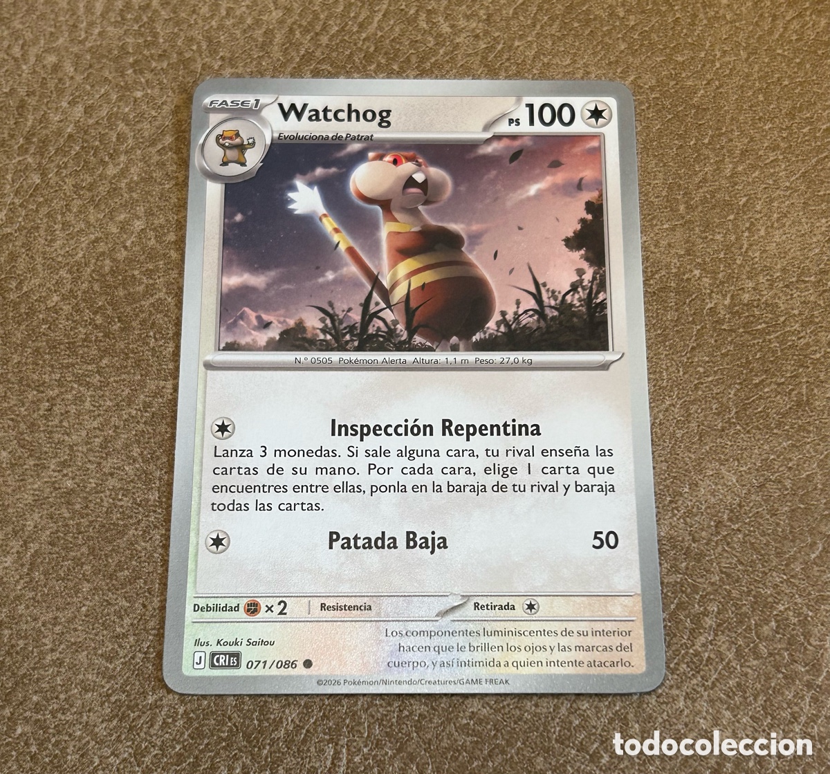 Trading cards: Pokemon - Watchog 071/086