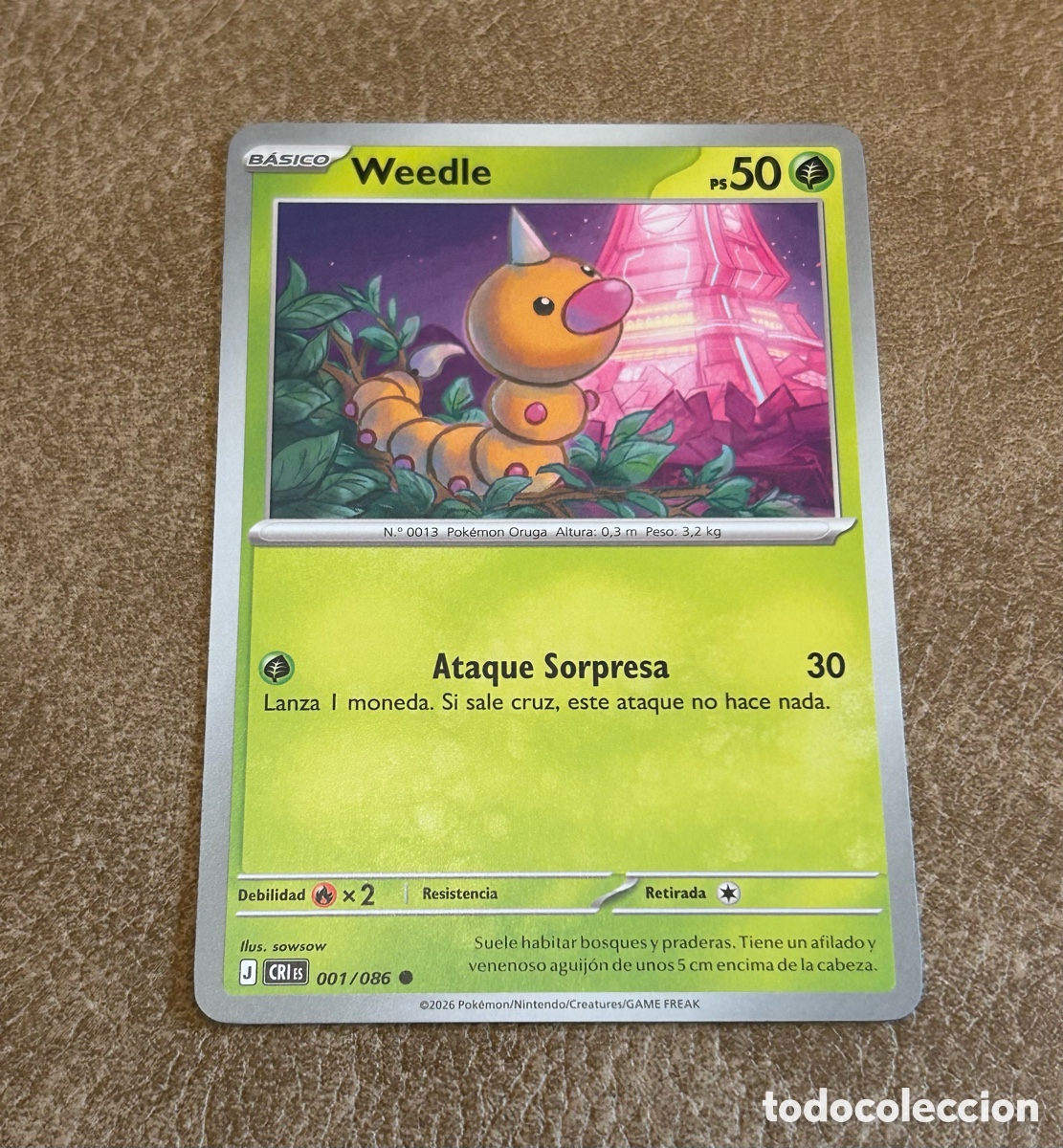 Trading cards: Pokemon - Weedle 001 - Foto 1