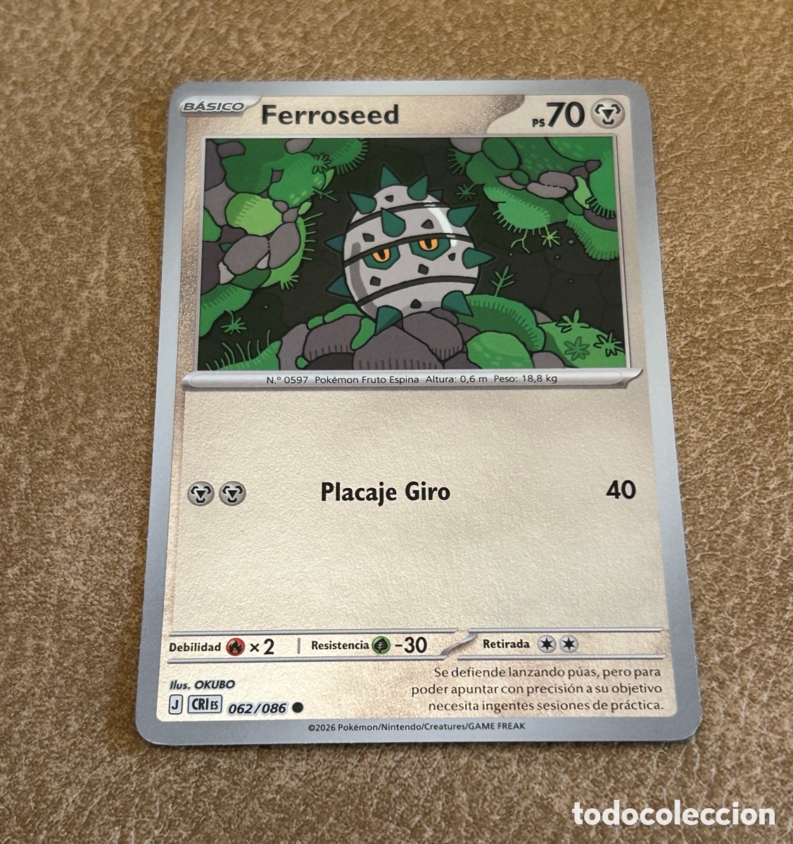 Trading cards: Pokemon - Ferroseed 062 - Foto 1